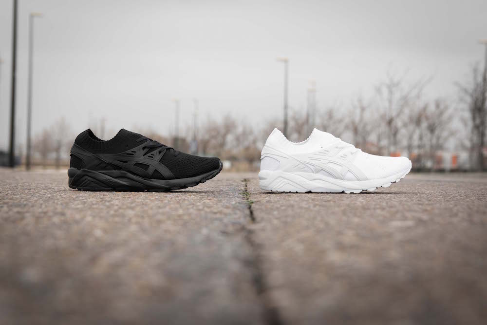 Asics gel kayano shop knit on feet